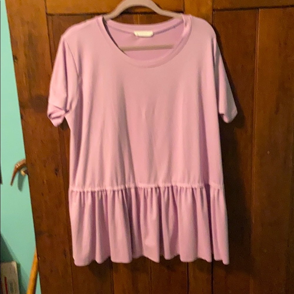 Entro Pink drop waist top